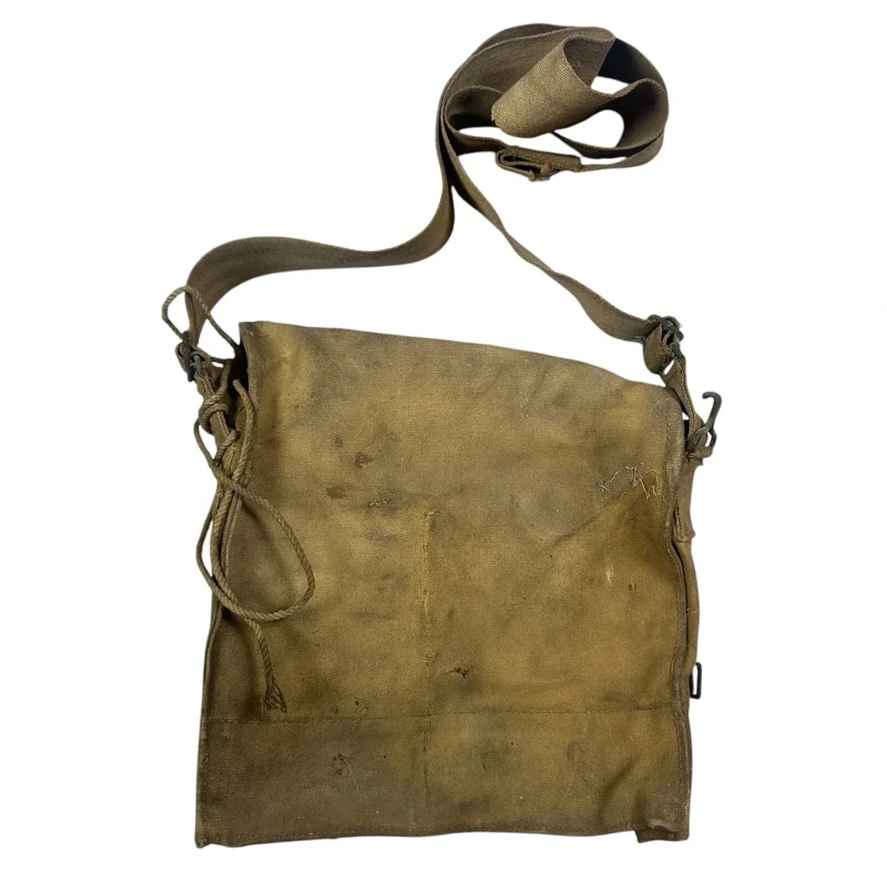 Original WW1 Doughboy M1917 Helmet with Satchel Stamped R/V 34 Red Paint  - Read